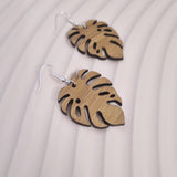 Monstera Earrings